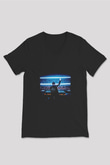 Don Diablo Baskılı Unisex Siyah V Yaka Tişört