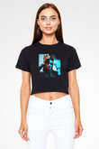 Don Diablo Siyah Crop Top Tişört