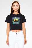 Don Diablo Siyah  Crop Top Tişört