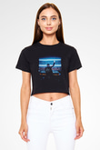 Don Diablo Siyah  Crop Top Tişört