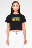 Don Diablo Siyah  Crop Top Tişört