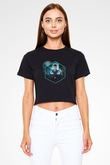 Don Diablo Siyah  Crop Top Tişört