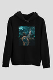 Don Diablo Siyah Unisex Kapüşonlu Sweatshirt