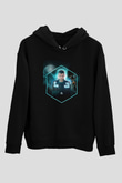 Don Diablo Siyah Unisex Kapüşonlu Sweatshirt