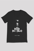 Don Diablo Siyah Unisex V Yaka Tişört