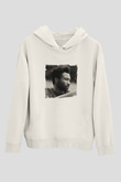 Donald Glover Baskılı Unisex Beyaz Kapüşonlu Sweatshirt