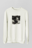 Donald Glover Baskılı Unisex Beyaz Sweatshirt