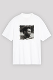 Donald Glover Baskılı Unisex Beyaz Tişört