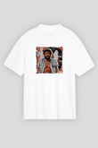 Donald Glover Baskılı Unisex Beyaz Tişört