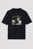 Donald Glover Baskılı Unisex Oversize Siyah Tişört