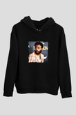 Donald Glover Baskılı Unisex Siyah Hoodie