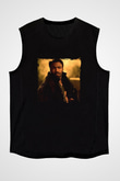 Donald Glover Baskılı Unisex Siyah Kolsuz Tişört