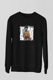 Donald Glover Baskılı Unisex Siyah Sweatshirt
