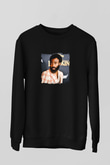Donald Glover Baskılı Unisex Siyah Sweatshirt