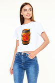 Donkey Kong Beyaz Croptop Tişört