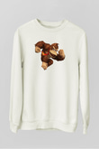 Donkey Kong Beyaz Unisex Sweatshirt