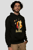 Donkey Kong Siyah Unisex Hoodie