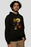 Donkey Kong Siyah Unisex Hoodie
