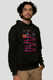 Donkey Kong Siyah Unisex Kapüşonlu Sweatshirt