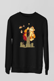Donkey Kong Siyah Unisex  Sweatshirt