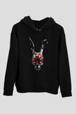 Donnie Darko Baskılı Unisex Siyah Hoodie