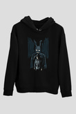Donnie Darko Baskılı Unisex Siyah Hoodie