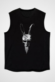 Donnie Darko Baskılı Unisex Siyah Kolsuz Tişört - Tshirt