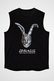 Donnie Darko Baskılı Unisex Siyah Kolsuz Tişört - Tshirt