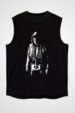 Donnie Darko Baskılı Unisex Siyah Kolsuz Tişört - Tshirt