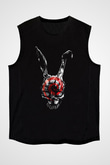 Donnie Darko Baskılı Unisex Siyah Kolsuz Tişört - Tshirt