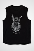 Donnie Darko Baskılı Unisex Siyah Kolsuz Tişört - Tshirt