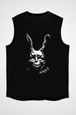 Donnie Darko Baskılı Unisex Siyah Kolsuz Tişört - Tshirt