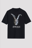 Donnie Darko Baskılı Unisex Siyah Oversize Tişört - Tshirt