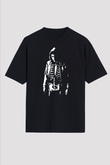 Donnie Darko Baskılı Unisex Siyah Oversize Tişört - Tshirt