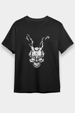 Donnie Darko Baskılı Unisex Siyah Tişört - Tshirt