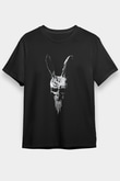 Donnie Darko Baskılı Unisex Siyah Tişört - Tshirt