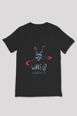 Donnie Darko Baskılı Unisex Siyah V Yaka Tişört - Tshirt