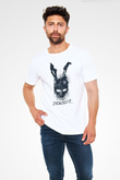 Donnie Darko Unisex Baskılı Beyaz Tişört - Tshirt
