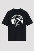 Don't Panic Temalı Baskılı Unisex Siyah Tişört