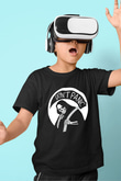 Don't Panic Temalı Baskılı Unisex Siyah  Çocuk Tişört