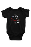 Doors Baskılı Unisex Siyah Bebek Body - Zıbın