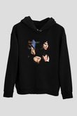 Doors Baskılı Unisex Siyah Hoodie