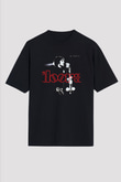 Doors Baskılı Unisex Siyah Oversize Tişört