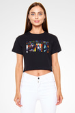 Dota 2 Siyah Crop Top Tişört