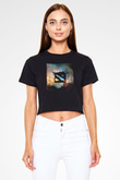 Dota 2 Siyah  Crop Top Tişört