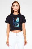 Dota 2 Siyah  Crop Top Tişört