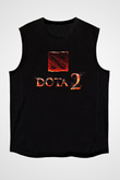 Dota 2 Siyah Unisex Kolsuz Tişört