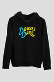 Double Dare Siyah Unisex Hoodie