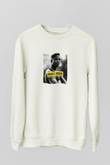 Doug E. Fresh Baskılı Unisex Beyaz Sweatshirt