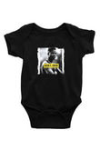 Doug E. Fresh Baskılı Unisex Siyah Bebek Body - Zıbın
